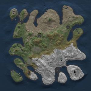 Thumbnail Rust Map: Procedural Map, Size: 3750, Seed: 2142184198, 19 Monuments