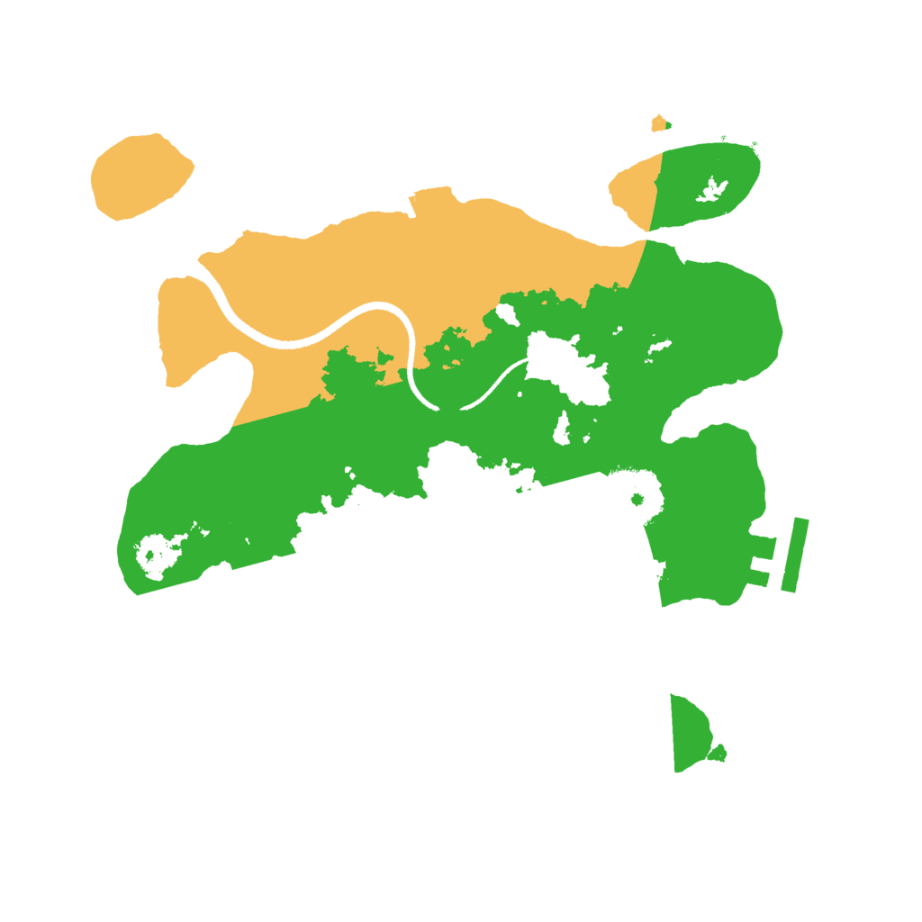 Biome Rust Map: Procedural Map, Size: 2500, Seed: 727732946