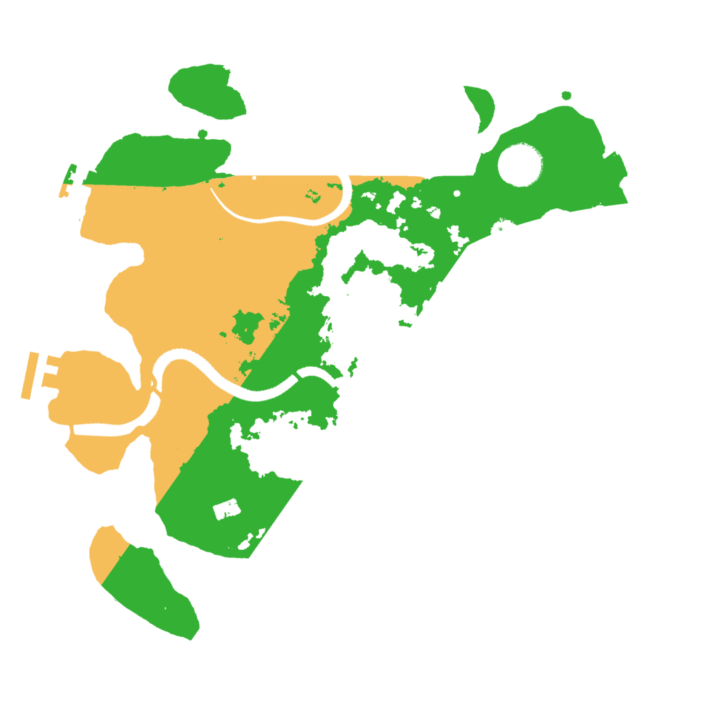 Biome Rust Map: Procedural Map, Size: 3000, Seed: 26262662
