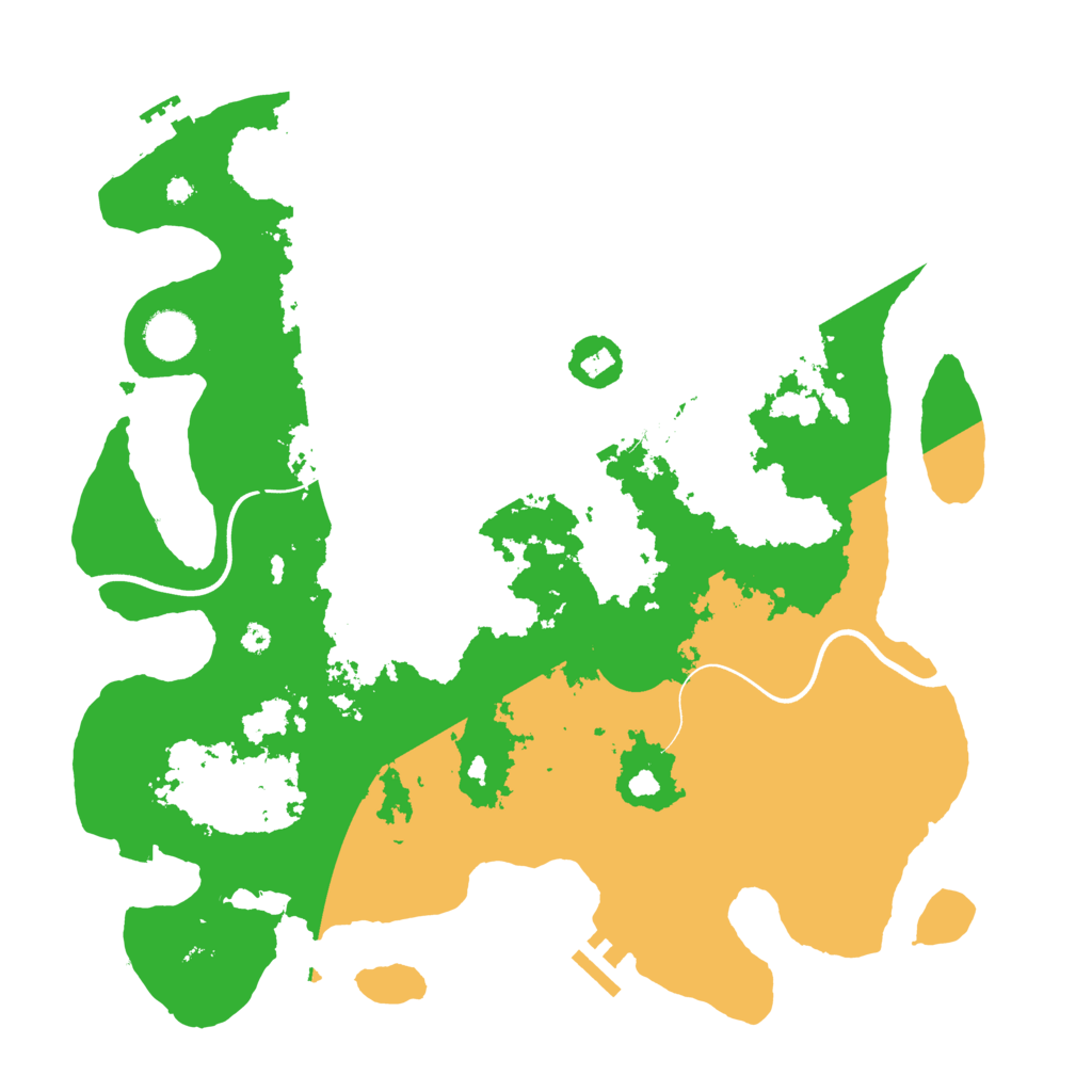 Biome Rust Map: Procedural Map, Size: 3800, Seed: 1704031433