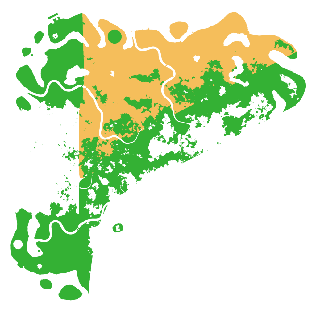 Biome Rust Map: Procedural Map, Size: 6000, Seed: 305948412