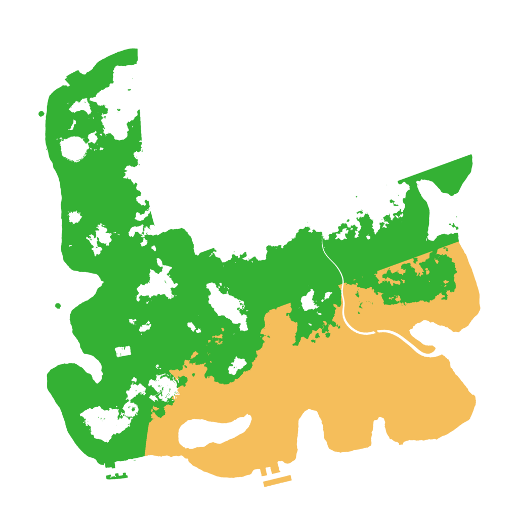 Biome Rust Map: Procedural Map, Size: 3700, Seed: 1613702333