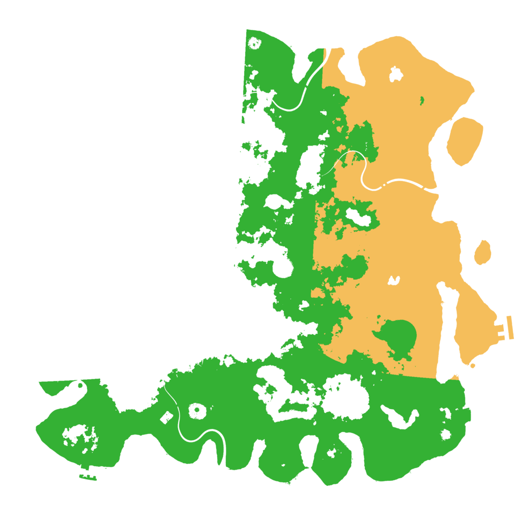 Biome Rust Map: Procedural Map, Size: 4500, Seed: 483223626