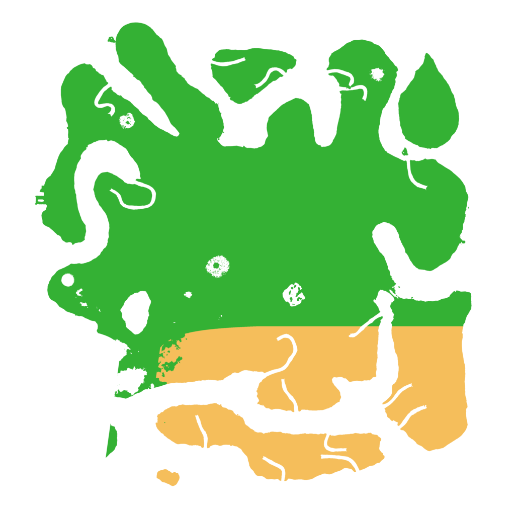 Biome Rust Map: Procedural Map, Size: 3550, Seed: 493291