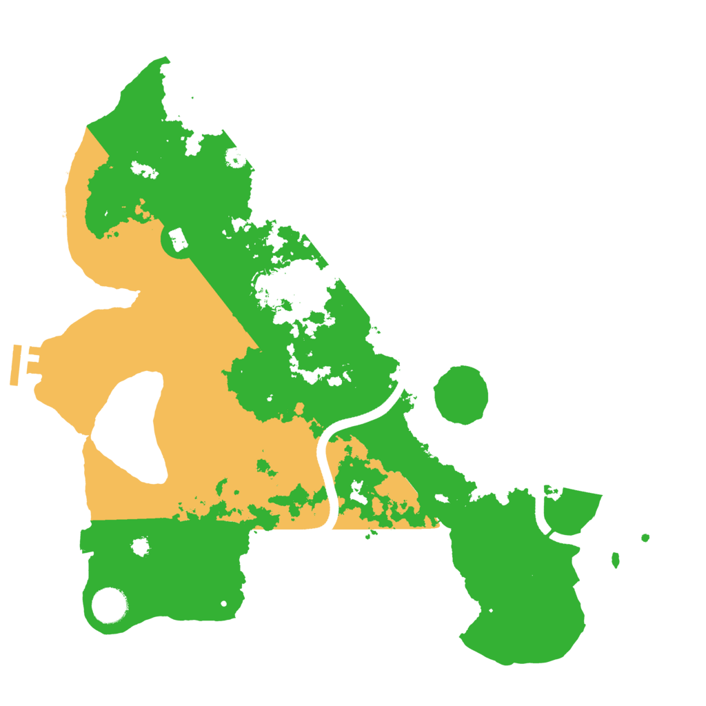 Biome Rust Map: Procedural Map, Size: 3500, Seed: 879613