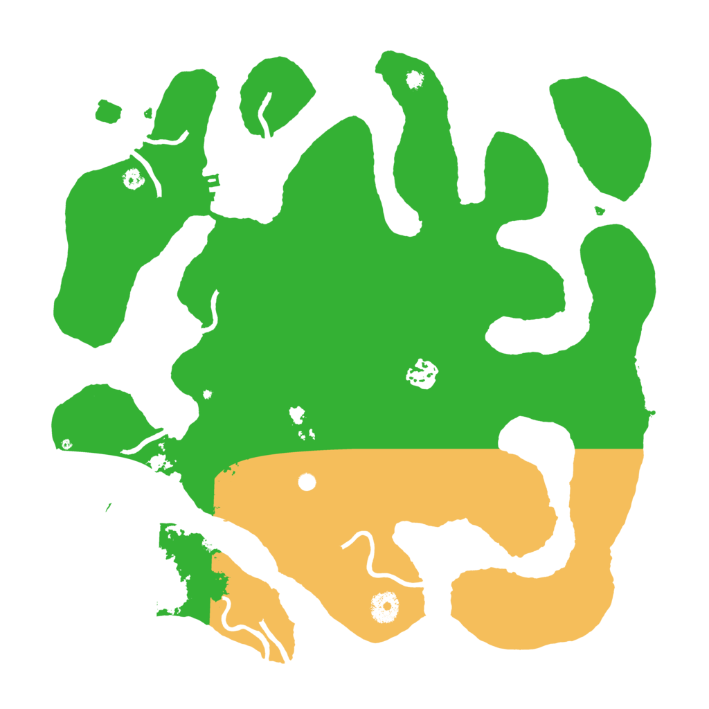 Biome Rust Map: Procedural Map, Size: 3550, Seed: 328119