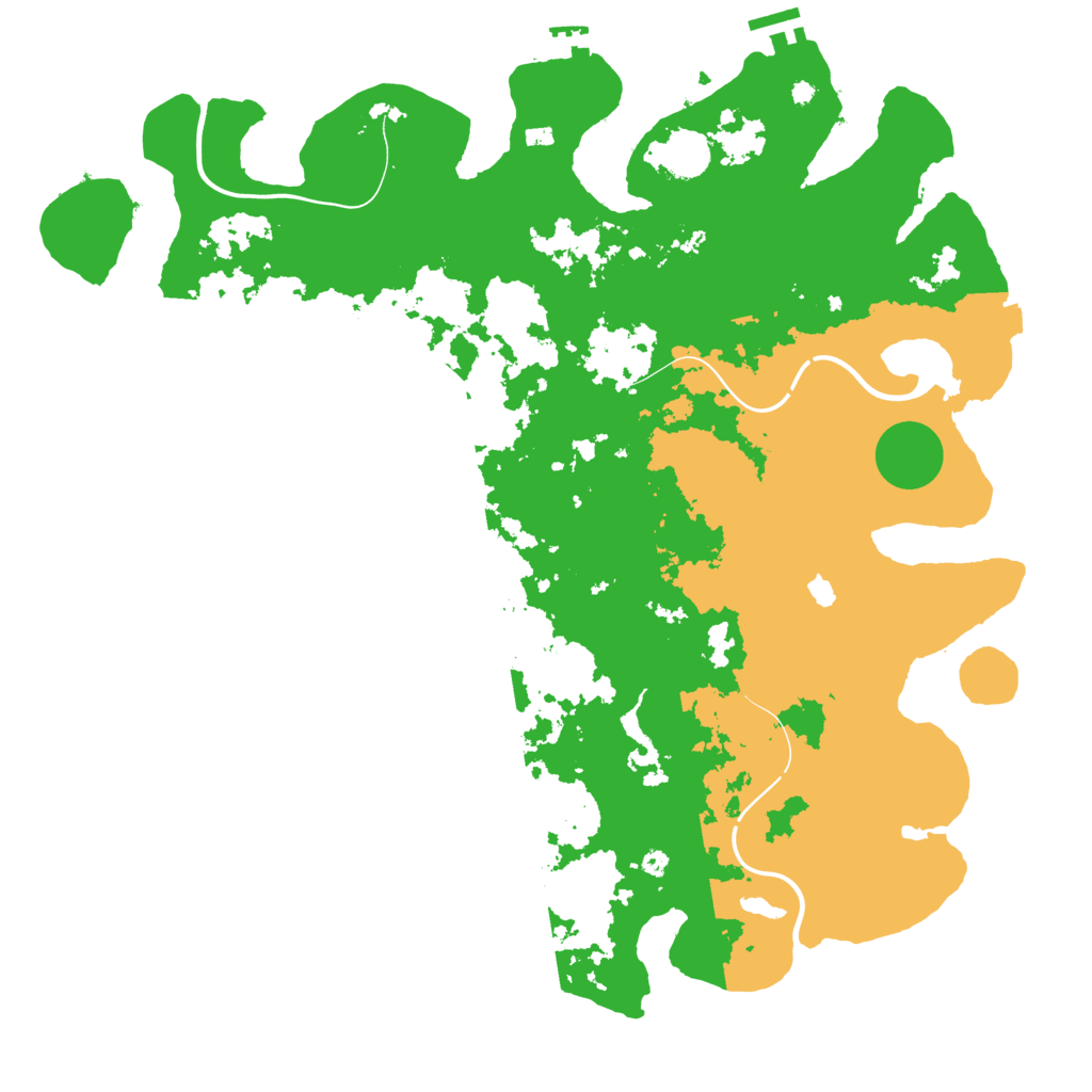 Biome Rust Map: Procedural Map, Size: 4250, Seed: 3603
