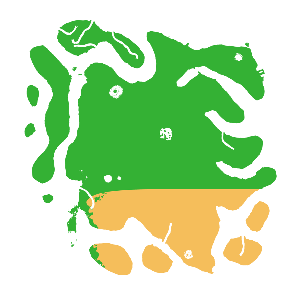 Biome Rust Map: Procedural Map, Size: 3500, Seed: 3603