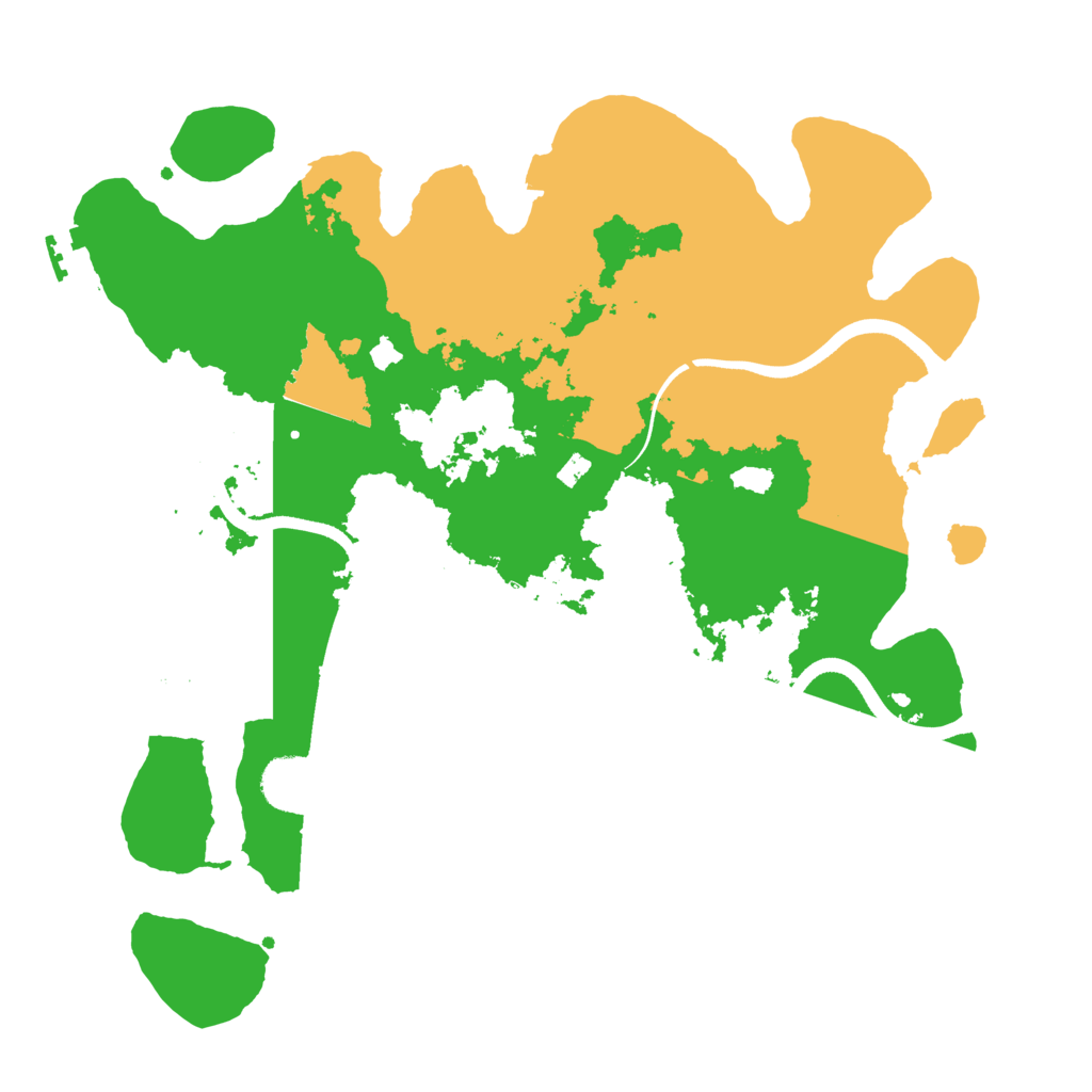 Biome Rust Map: Procedural Map, Size: 3550, Seed: 814309