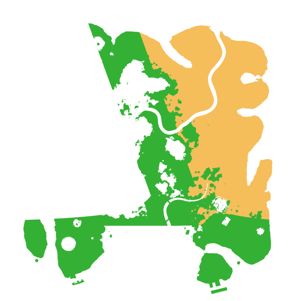 Biome Rust Map: Procedural Map, Size: 3750, Seed: 44444453