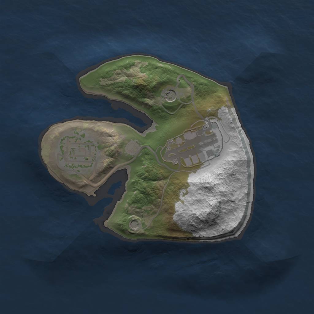 Rust Map: Barren, Size: 1700, Seed: 67547, 5 Monuments