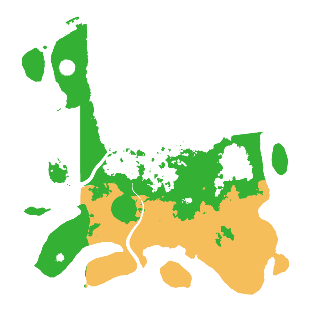 Biome Rust Map: Procedural Map, Size: 3500, Seed: 34445