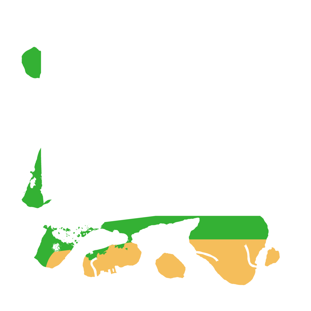 Biome Rust Map: Procedural Map, Size: 3500, Seed: 34445