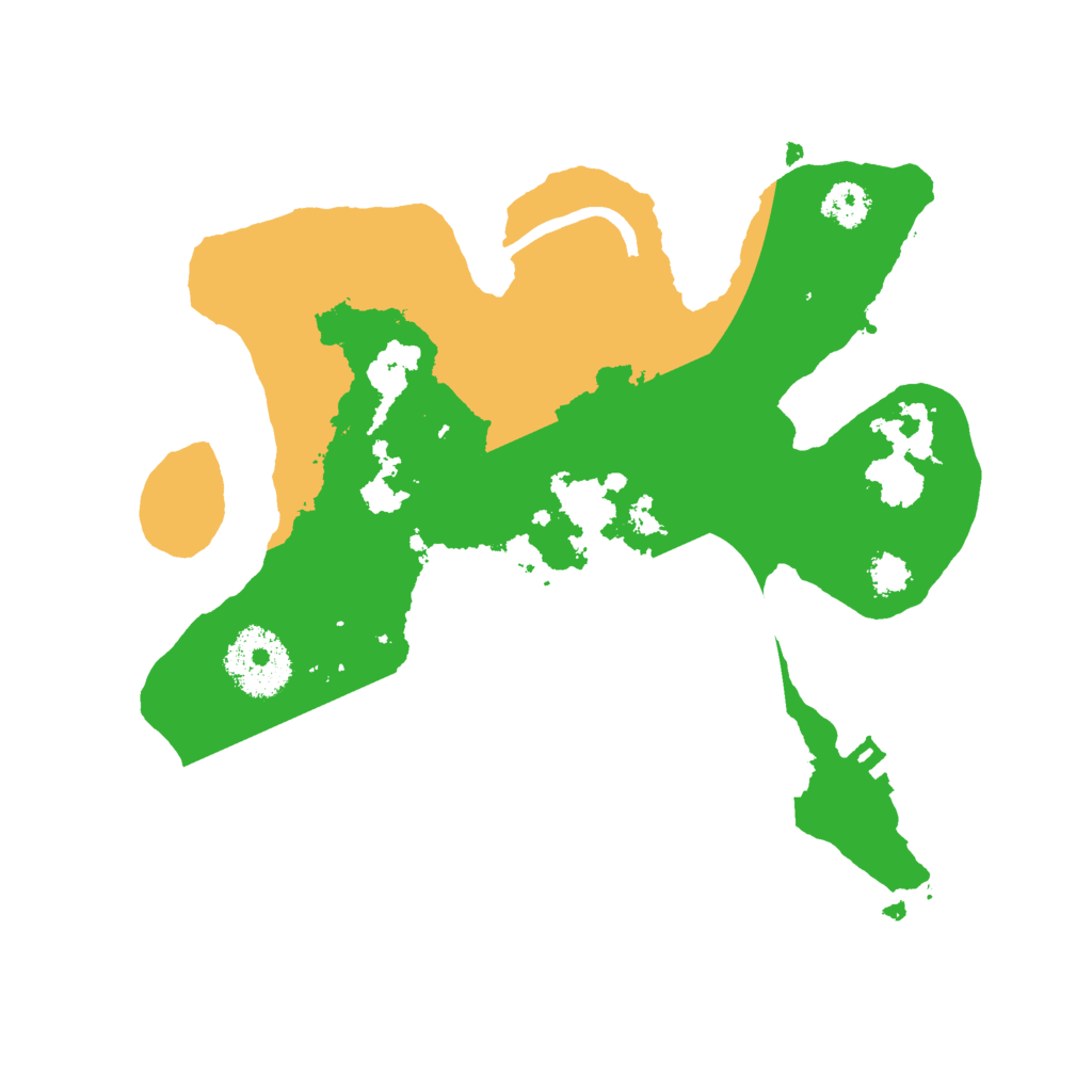 Biome Rust Map: Procedural Map, Size: 2500, Seed: 30