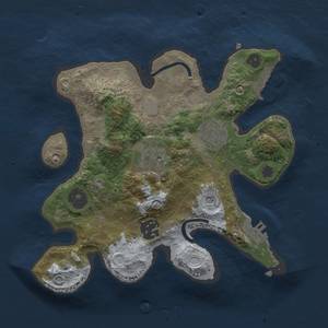 Thumbnail Rust Map: Procedural Map, Size: 2500, Seed: 30, 9 Monuments