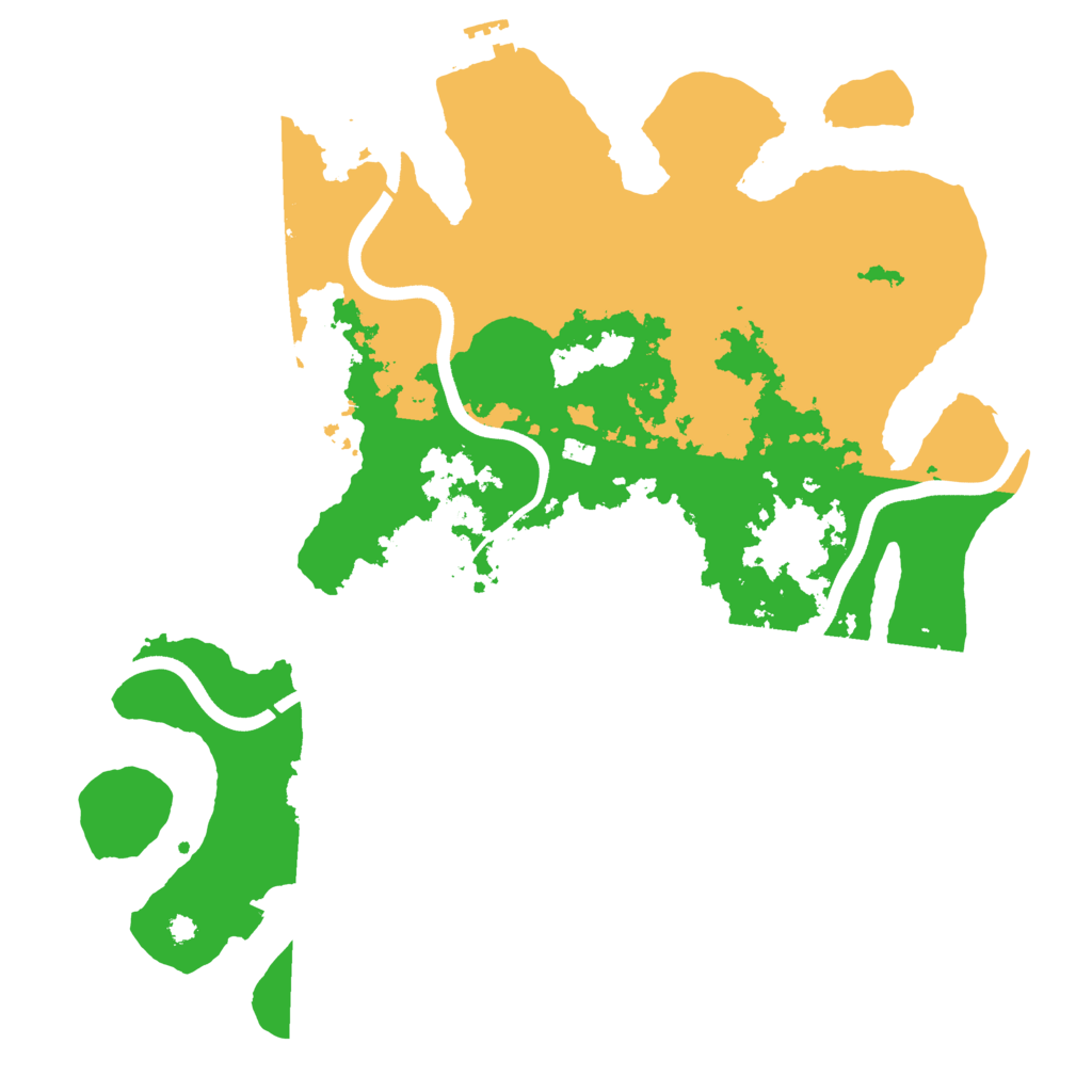 Biome Rust Map: Procedural Map, Size: 3700, Seed: 2038952288