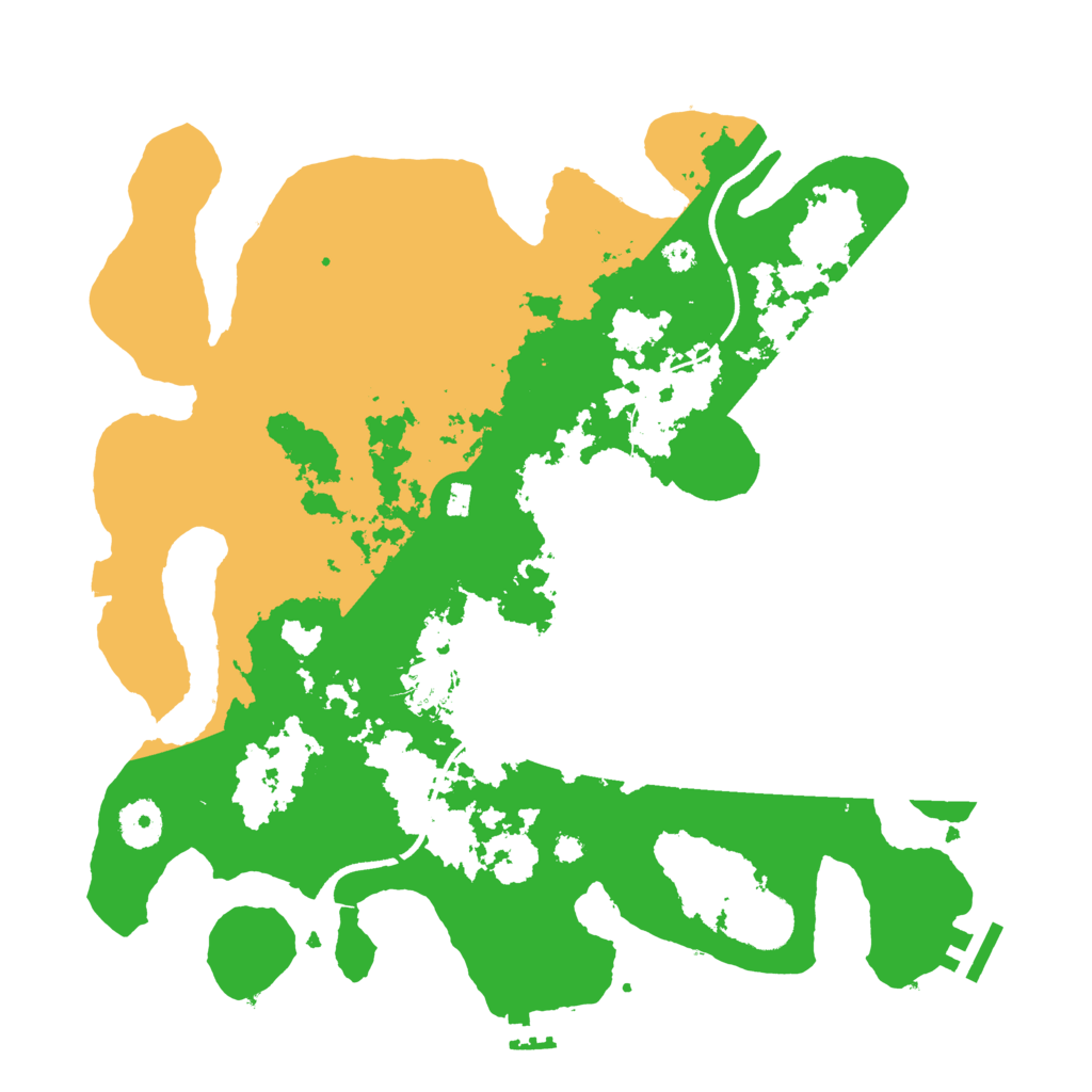 Biome Rust Map: Procedural Map, Size: 3550, Seed: 688265