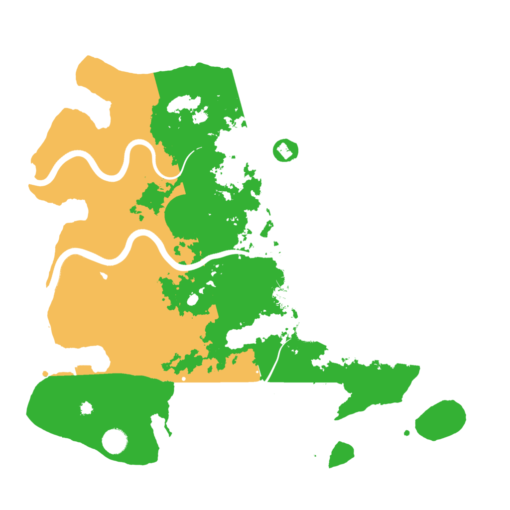 Biome Rust Map: Procedural Map, Size: 3600, Seed: 175075151