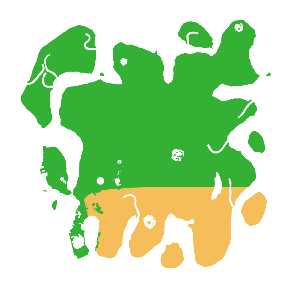 Biome Rust Map: Procedural Map, Size: 3500, Seed: 557880219