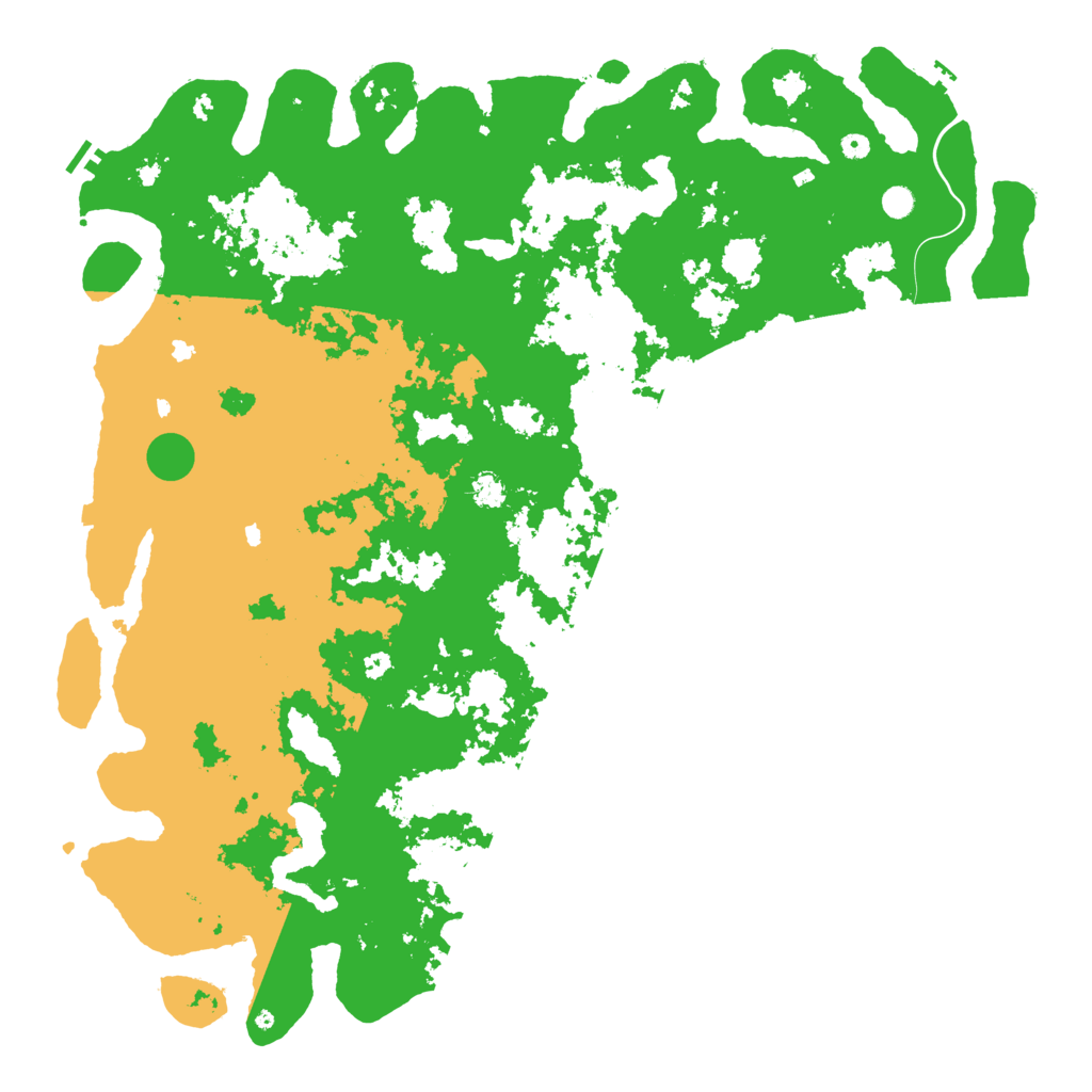 Biome Rust Map: Procedural Map, Size: 6000, Seed: 72458