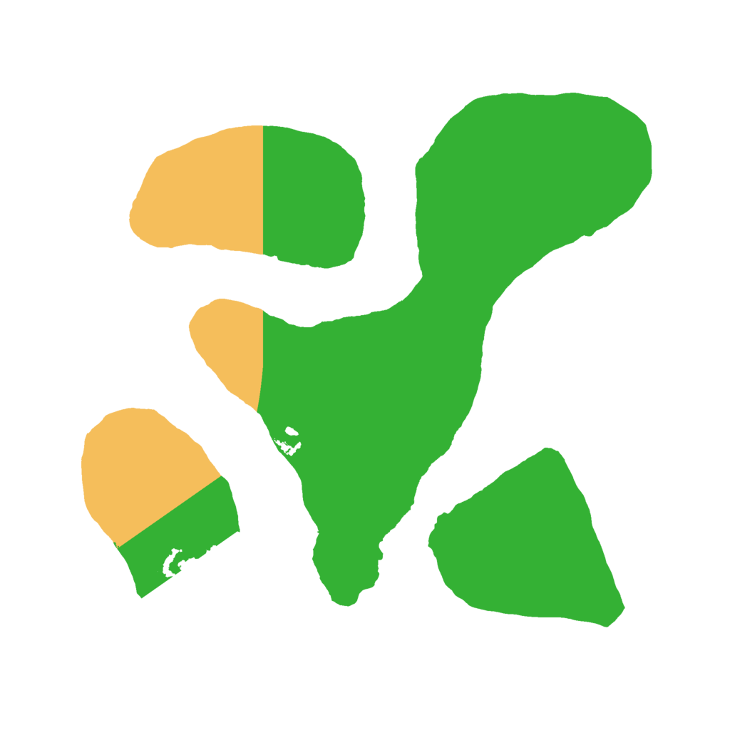 Biome Rust Map: Barren, Size: 2000, Seed: 6161373