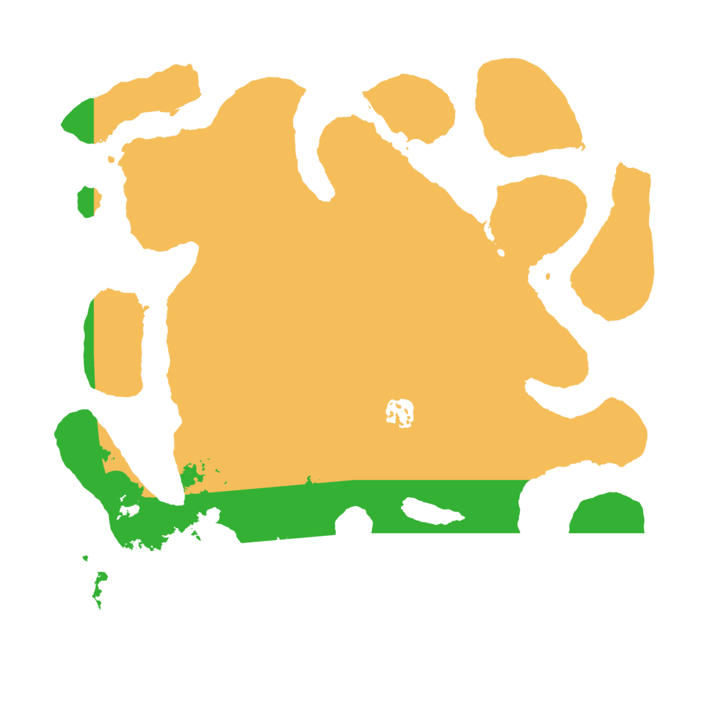 Biome Rust Map: Barren, Size: 3550, Seed: 686860