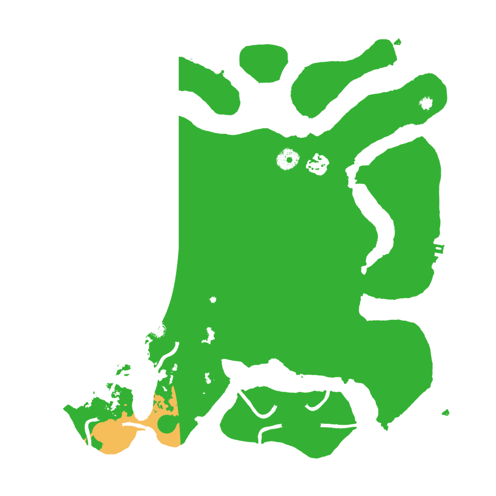 Biome Rust Map: Procedural Map, Size: 3500, Seed: 25302