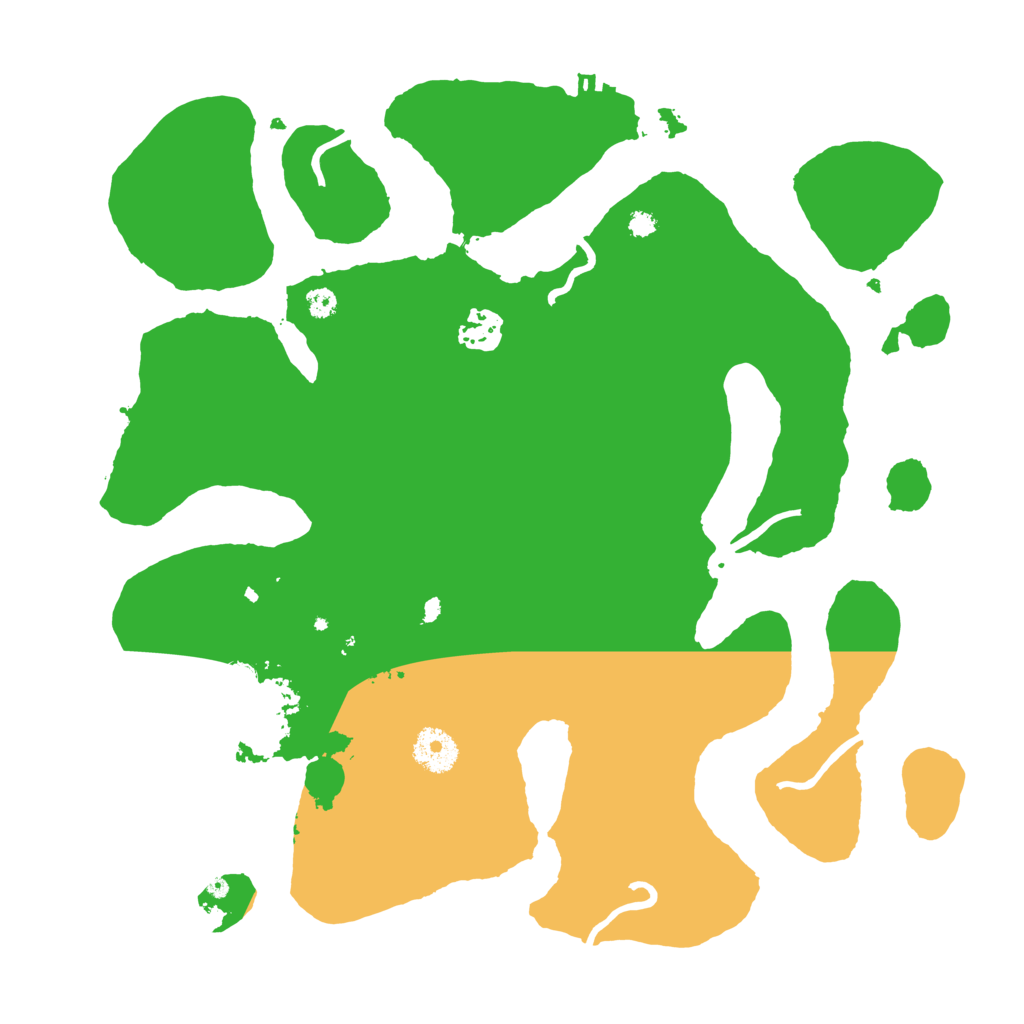 Biome Rust Map: Procedural Map, Size: 3500, Seed: 458208397