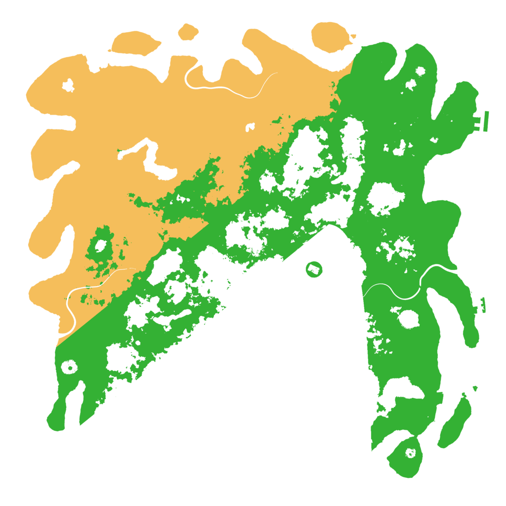 Biome Rust Map: Procedural Map, Size: 5000, Seed: 307922011