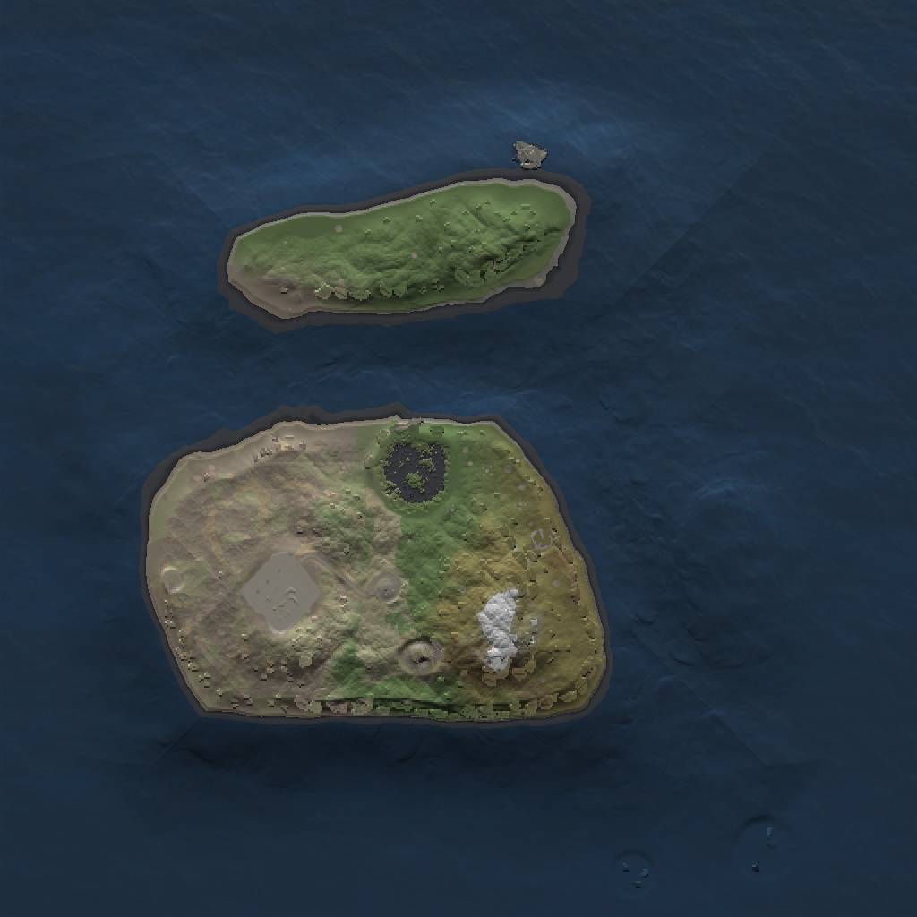 Rust Map: Procedural Map, Size: 1500, Seed: 11961187, 4 Monuments