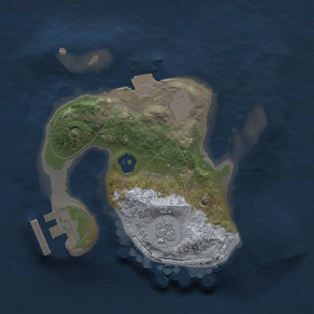 Rust Map: Procedural Map, Size: 1700, Seed: 5675675, 3 Monuments