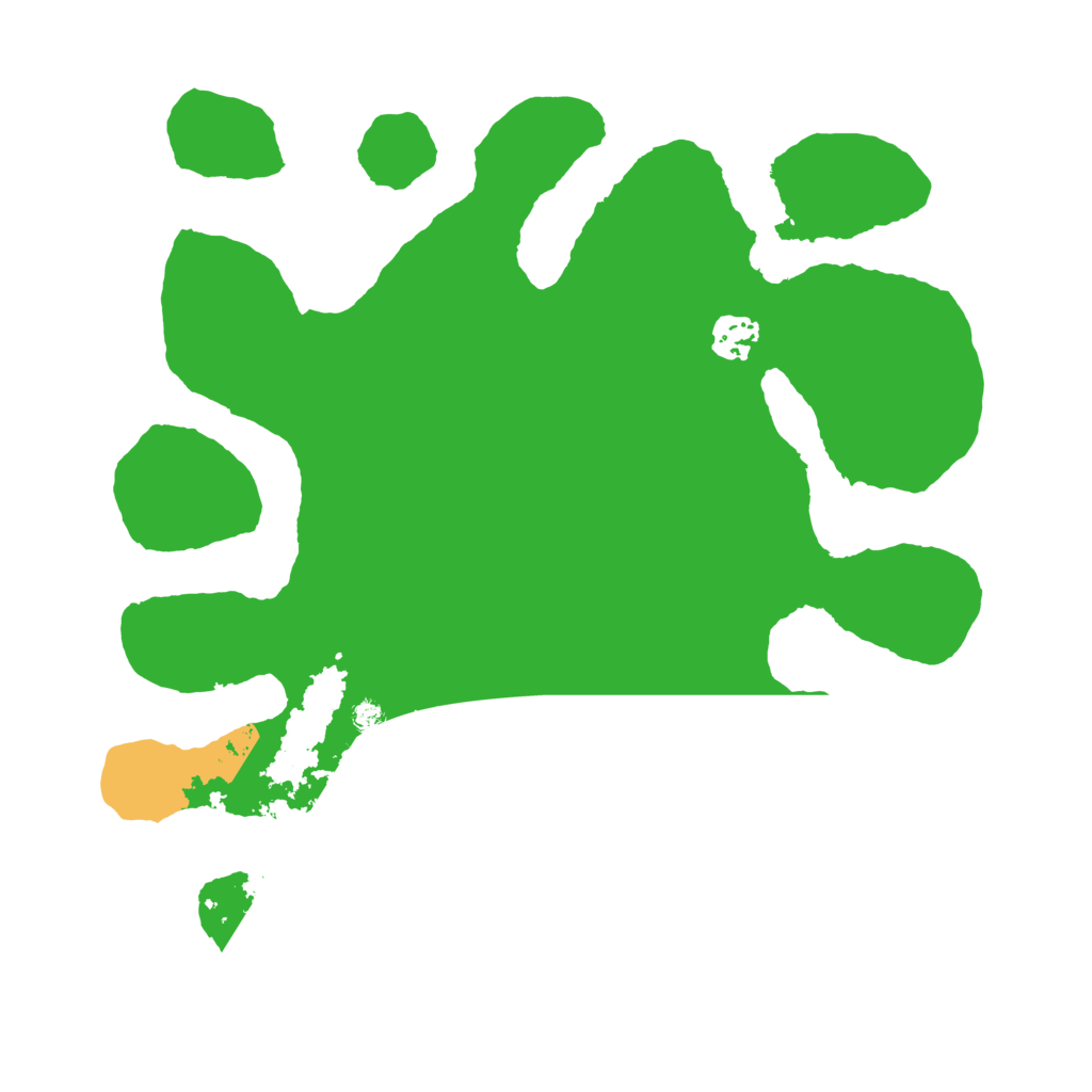 Biome Rust Map: Barren, Size: 3500, Seed: 95477