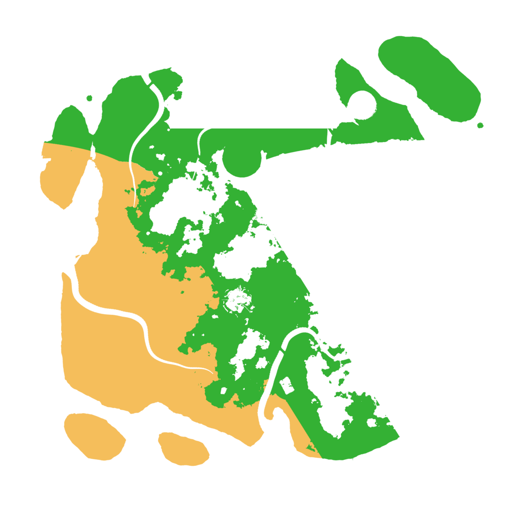 Biome Rust Map: Procedural Map, Size: 3500, Seed: 18766544