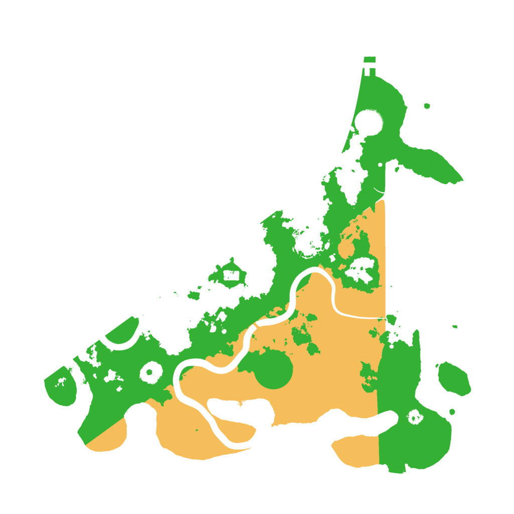 Biome Rust Map: Procedural Map, Size: 3500, Seed: 2122021