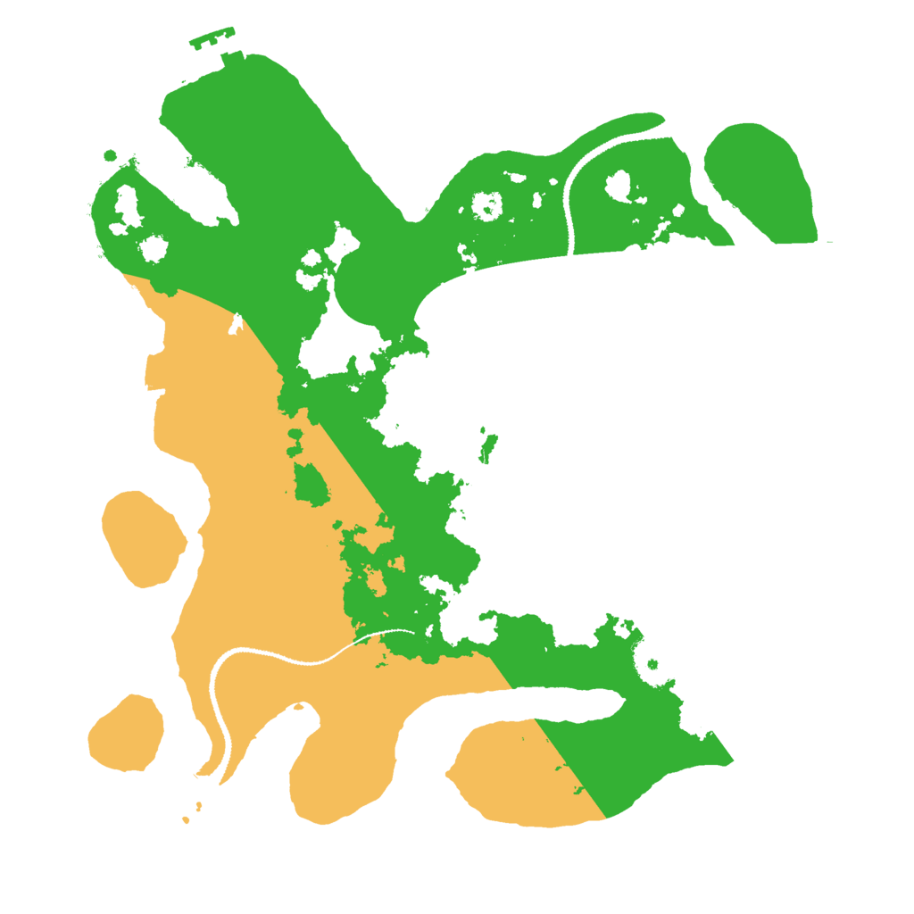 Biome Rust Map: Procedural Map, Size: 3000, Seed: 207066