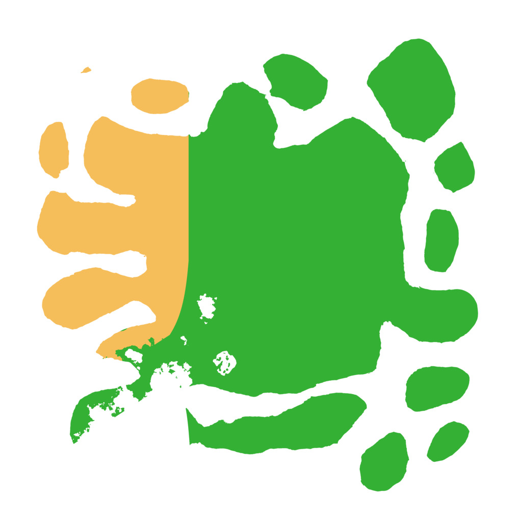 Biome Rust Map: Barren, Size: 3500, Seed: 4152