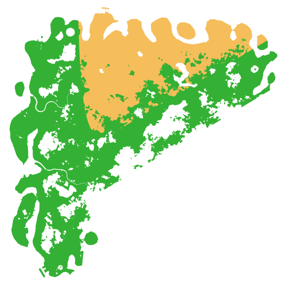 Biome Rust Map: Procedural Map, Size: 6000, Seed: 58878822