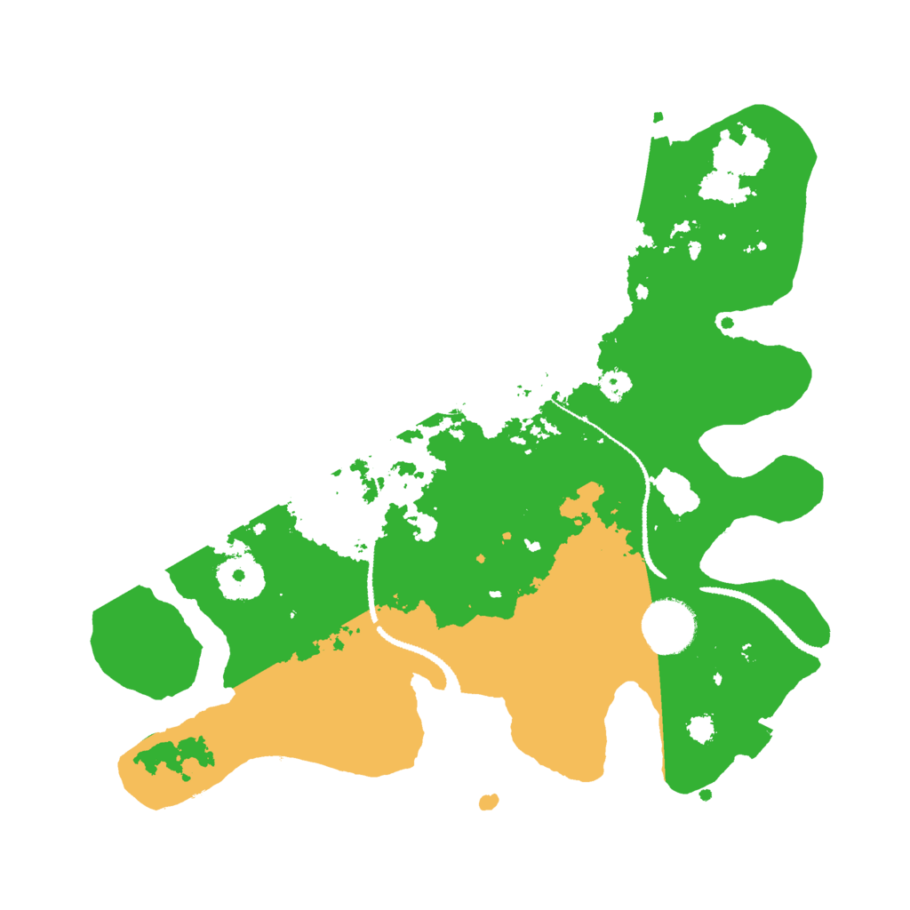 Biome Rust Map: Procedural Map, Size: 3000, Seed: 542087