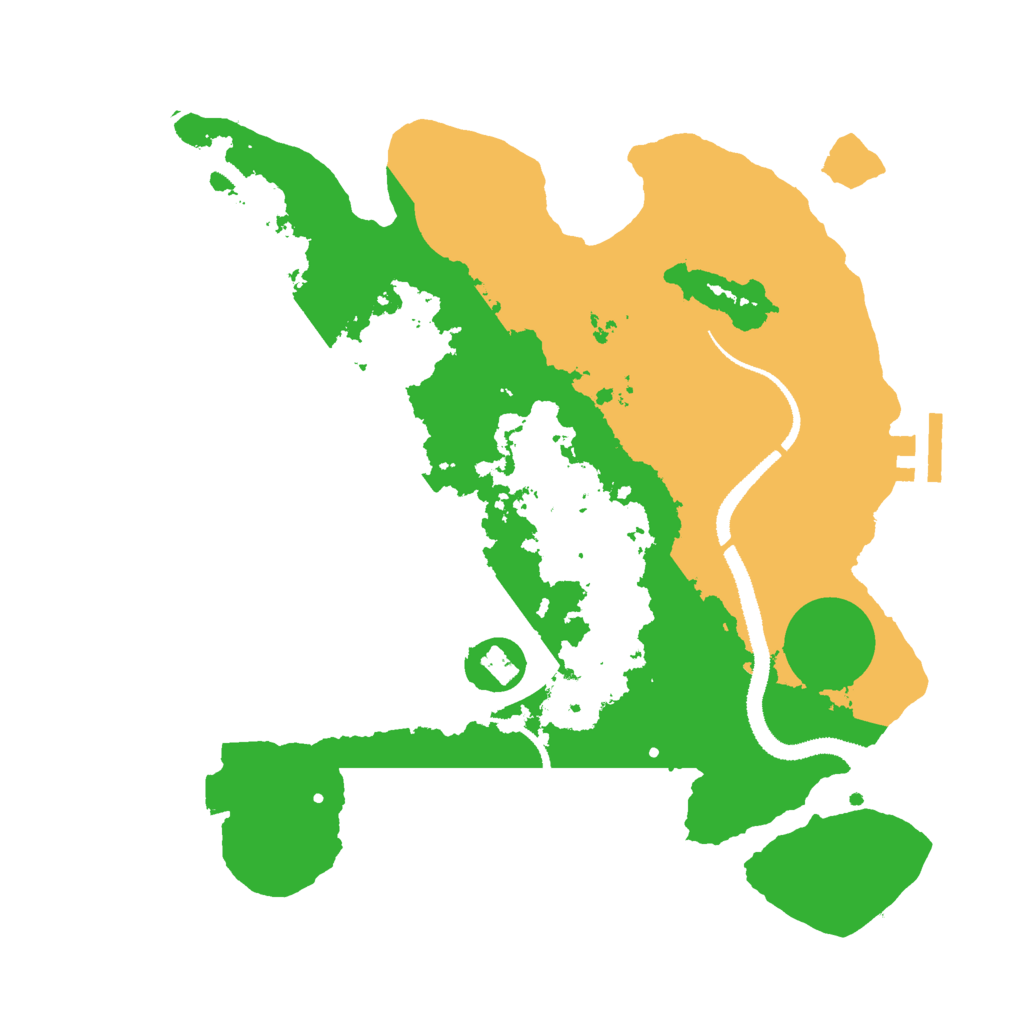 Biome Rust Map: Procedural Map, Size: 3000, Seed: 252805