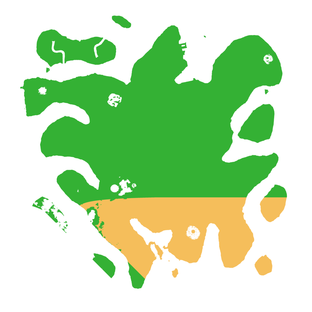 Biome Rust Map: Procedural Map, Size: 3500, Seed: 71237257