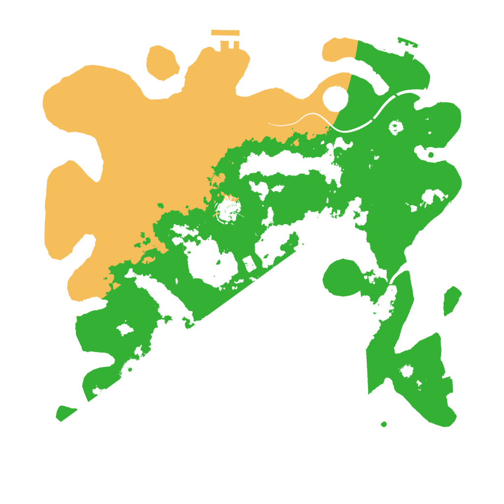 Biome Rust Map: Procedural Map, Size: 3600, Seed: 331