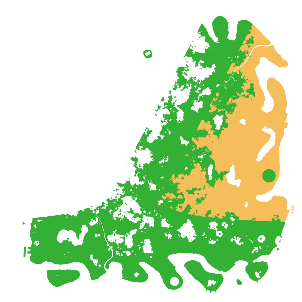 Biome Rust Map: Procedural Map, Size: 6000, Seed: 467745