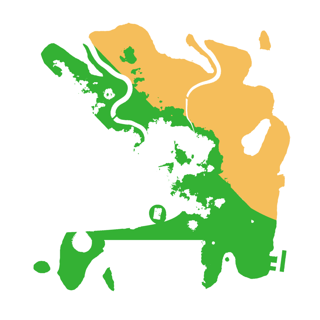 Biome Rust Map: Procedural Map, Size: 3000, Seed: 673093