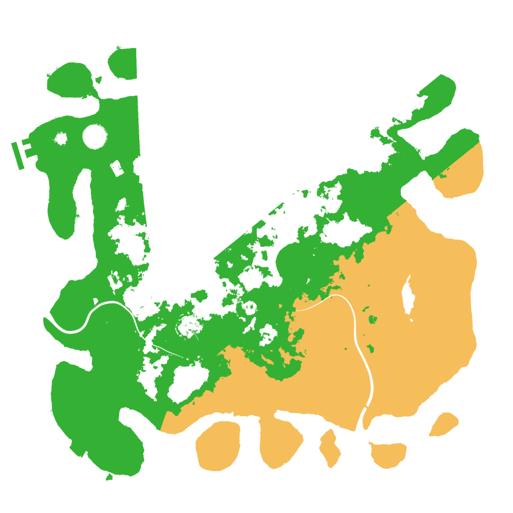 Biome Rust Map: Procedural Map, Size: 3700, Seed: 1270725481