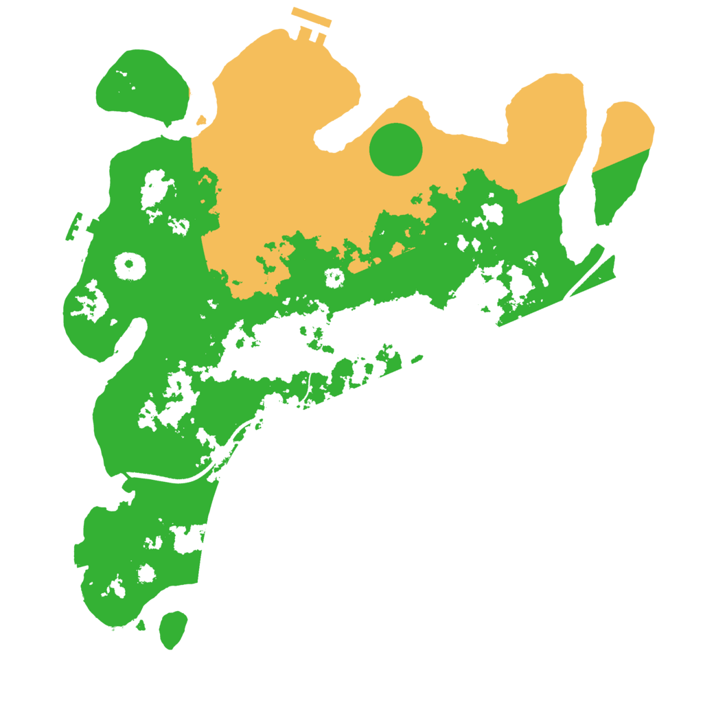 Biome Rust Map: Procedural Map, Size: 3500, Seed: 4722