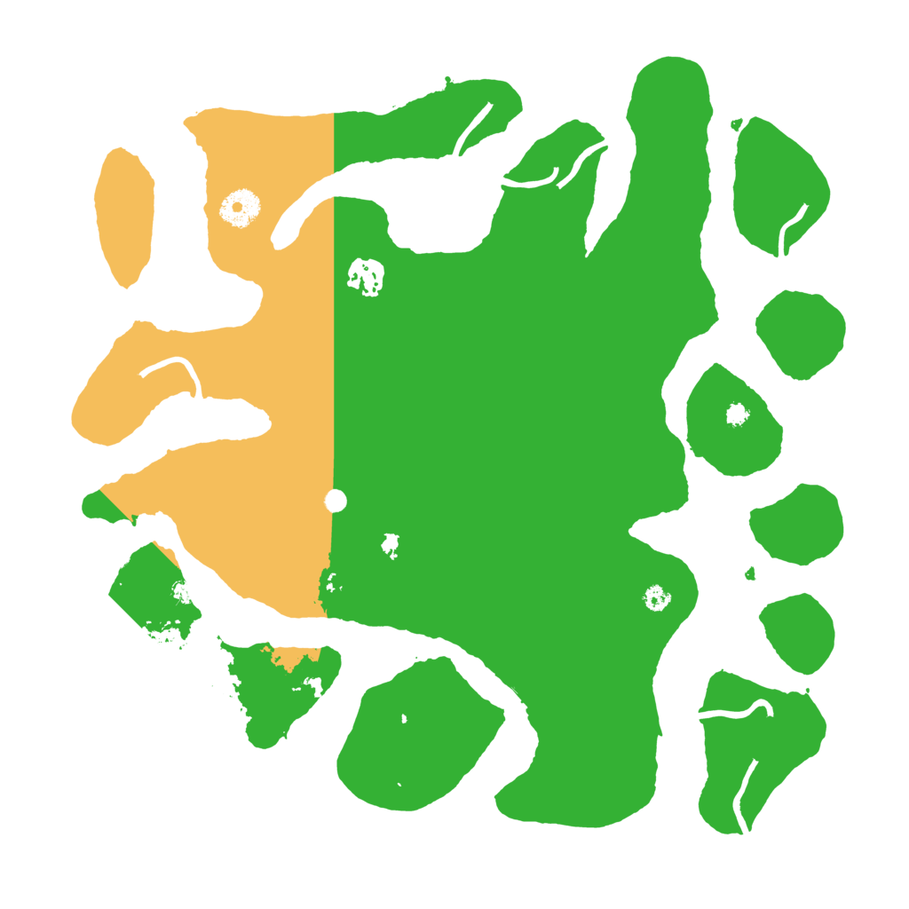 Biome Rust Map: Procedural Map, Size: 3600, Seed: 9999