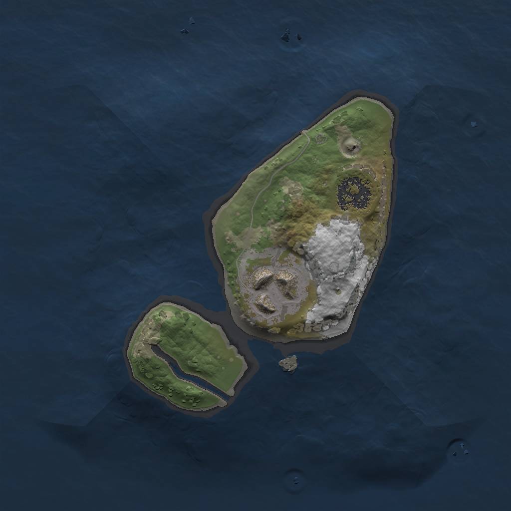 Rust Map: Procedural Map, Size: 1500, Seed: 8763, 5 Monuments