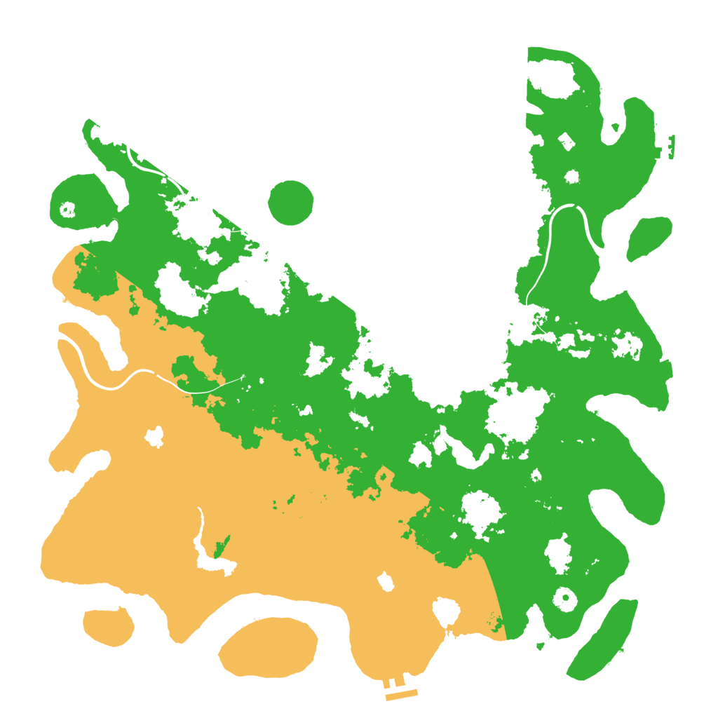 Biome Rust Map: Procedural Map, Size: 4500, Seed: 601928986