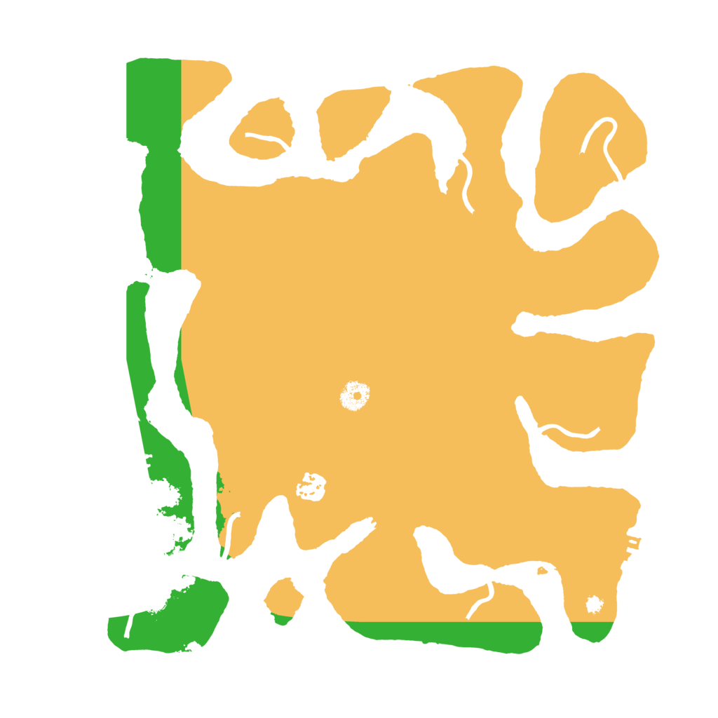 Biome Rust Map: Procedural Map, Size: 3700, Seed: 58738679