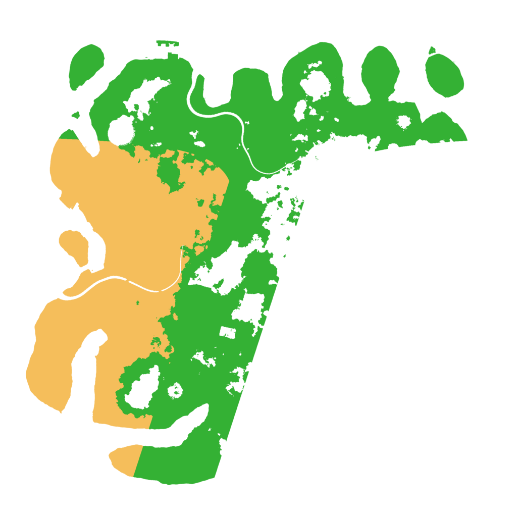 Biome Rust Map: Procedural Map, Size: 3500, Seed: 6111